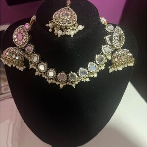 Elegant Gold and Silver Necklace Set